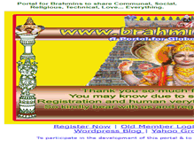 Tablet Screenshot of brahminsnet.com